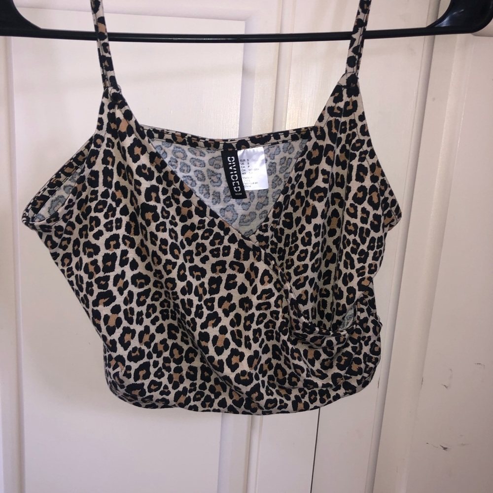 Forever 21 cheetah crop top